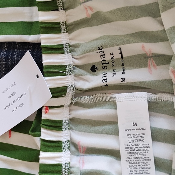 New Kate Spade Dragonfly Print Pajama Set Size M - Picture 7 of 8